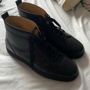 Christian Louboutin black mens shoes size 44 in box rarely worn I purchased